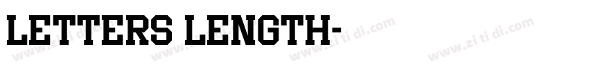 letters length字体转换
